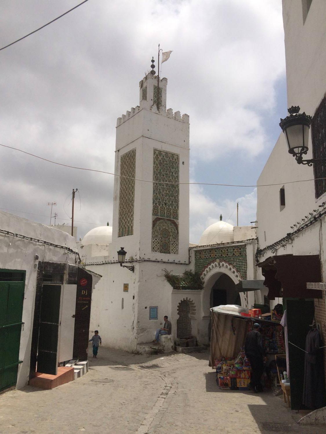 View of the portal and minaret