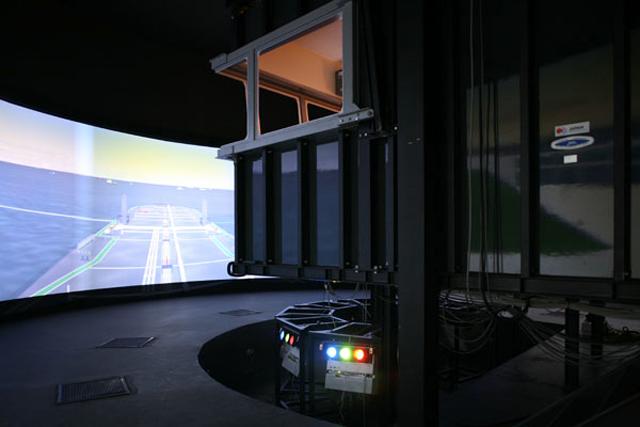 View to Captain Wheel and simulator