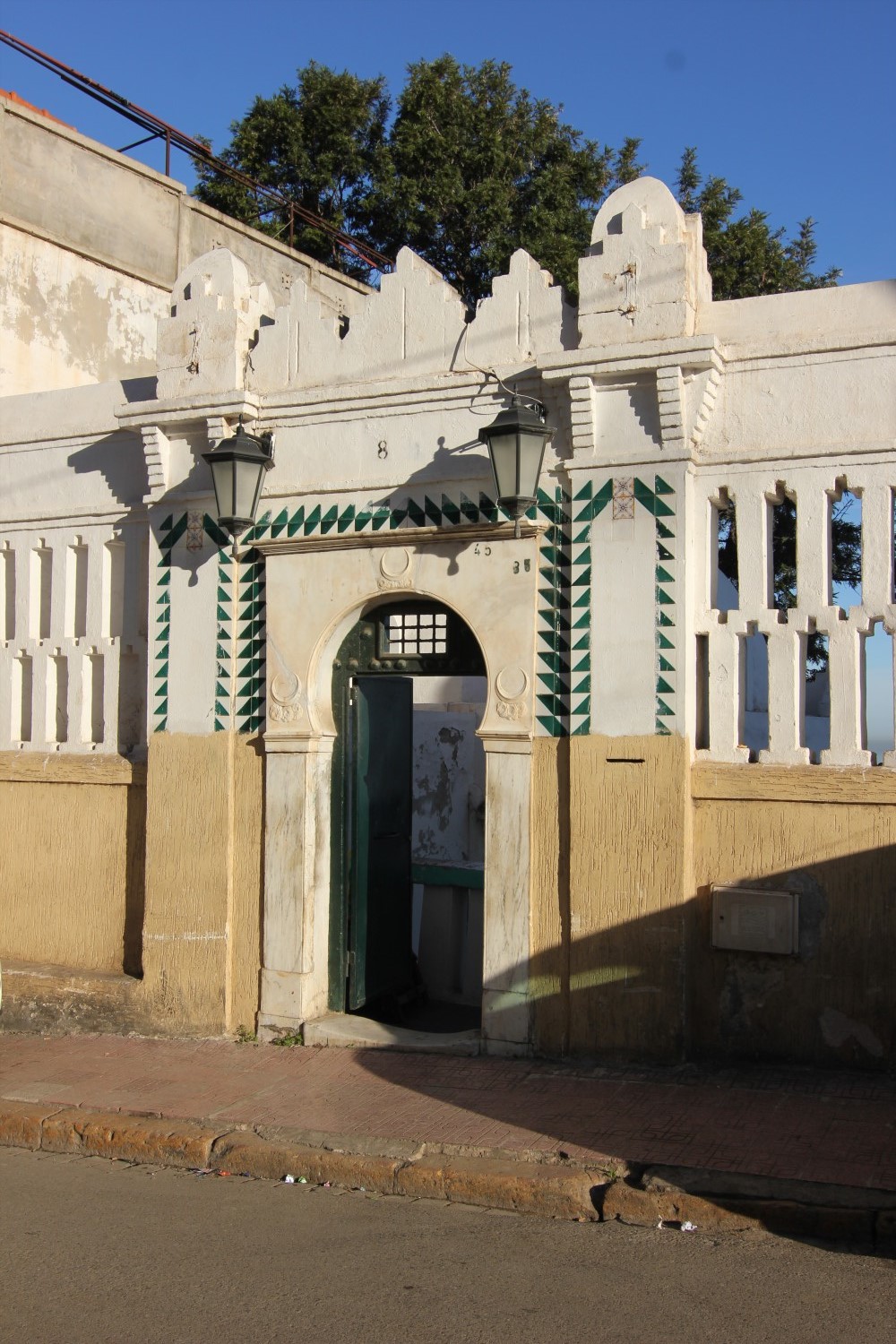 View of the street entrance of the Zawiya