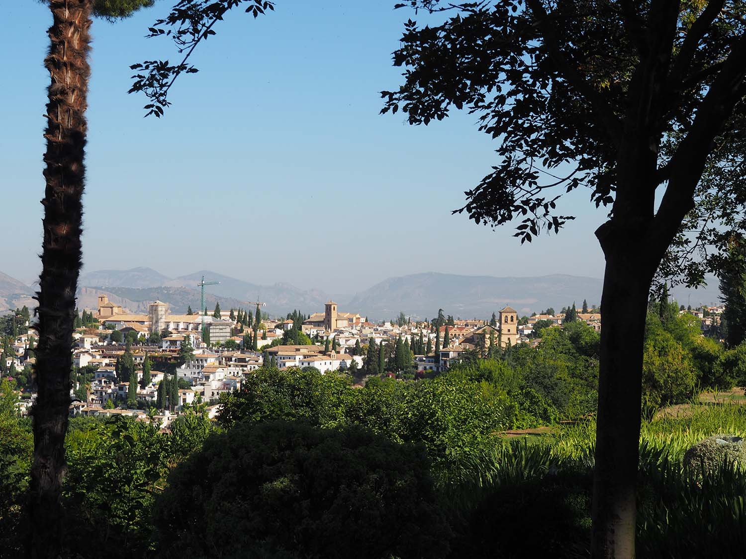 View of Granada from near the Alhambra