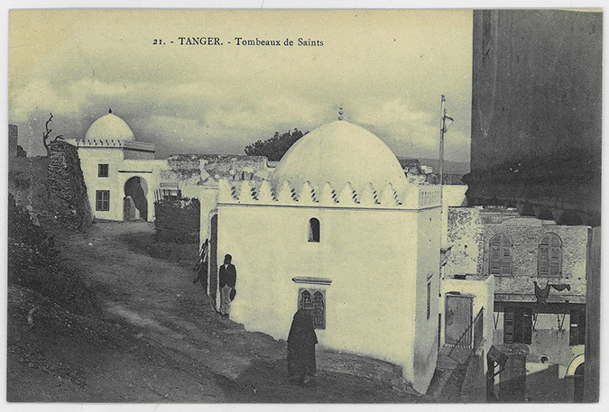 Tanger, saints' tombs, general view. "Tanger. - Tombeaux de Saints"