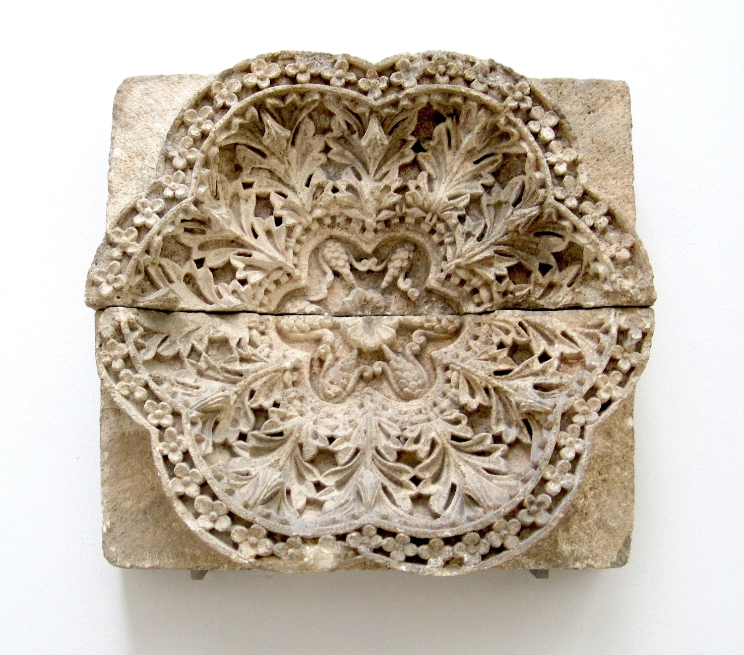 Detail of a facade rosette, exhibited in the Pergamon Museum