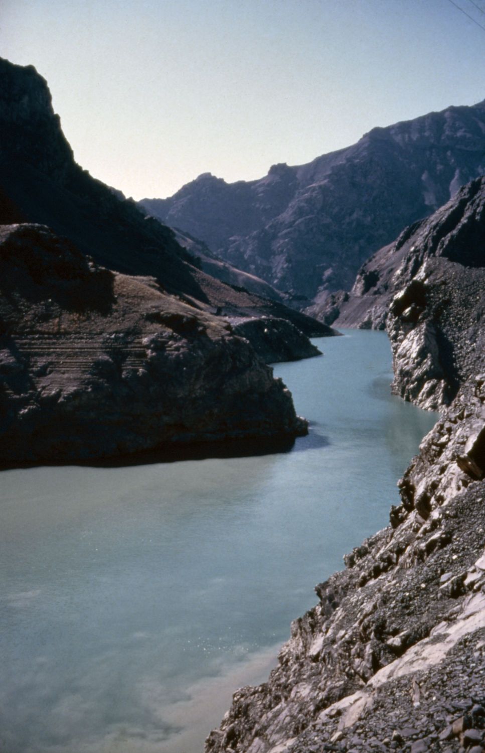 View of river above Karaj Dam.