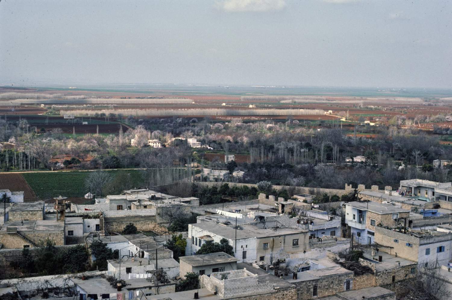 General view over the valley of Harim in northwestern Syria.