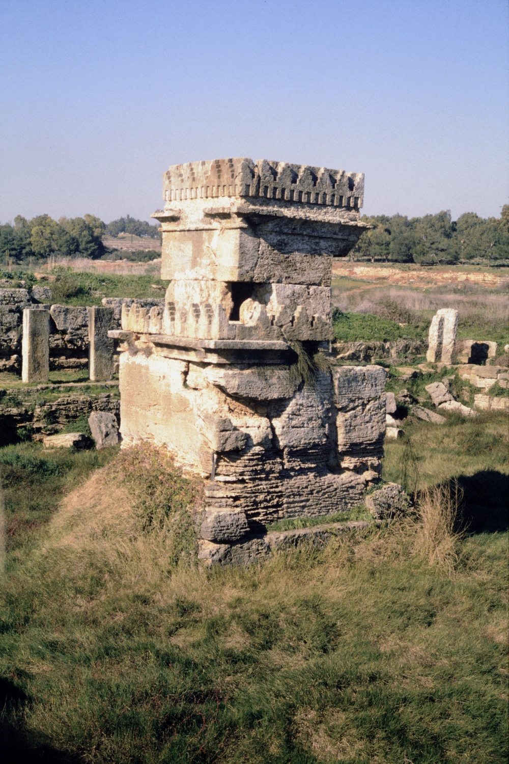 View of the temple's cella