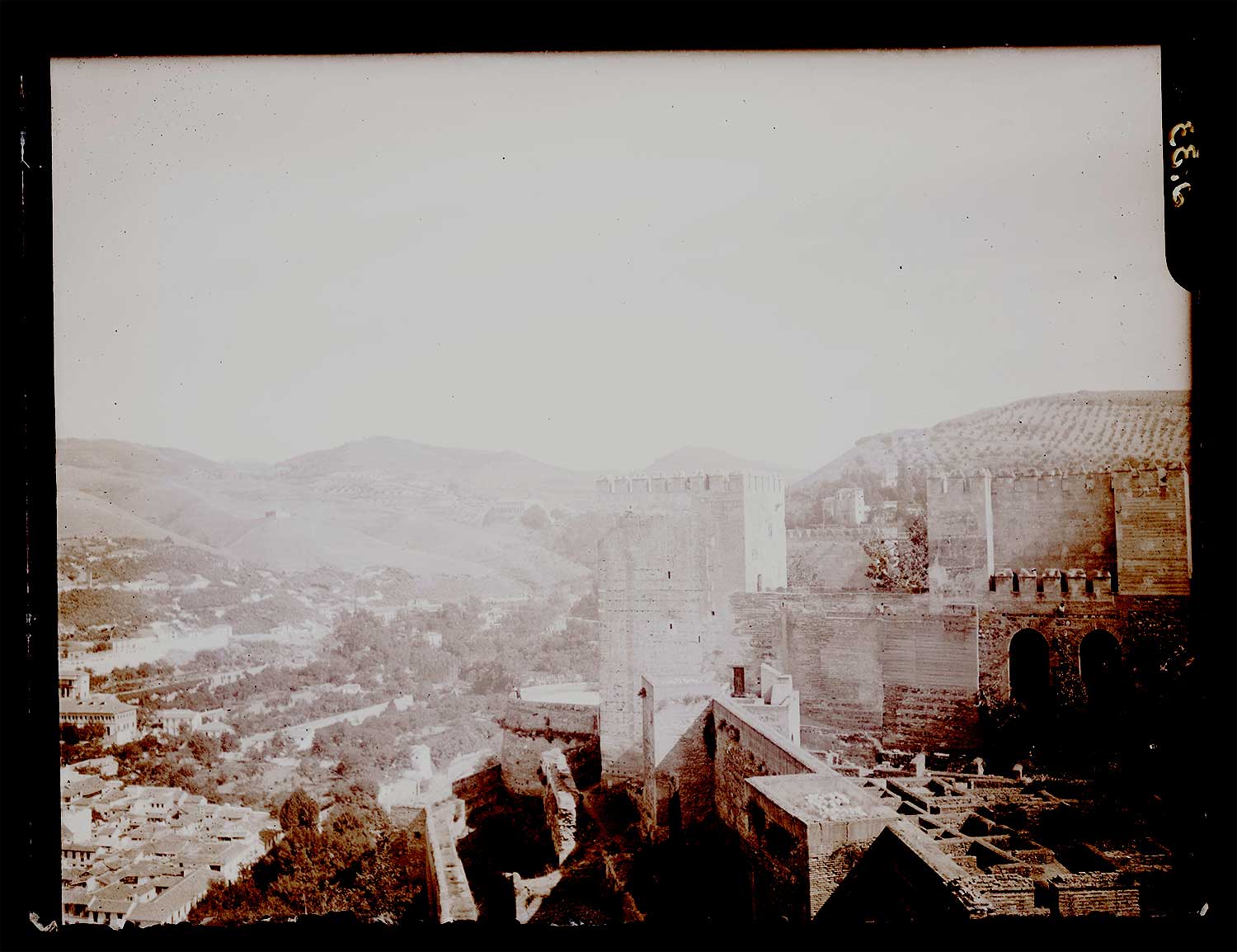 View of the Alcázaba of the Alhambra