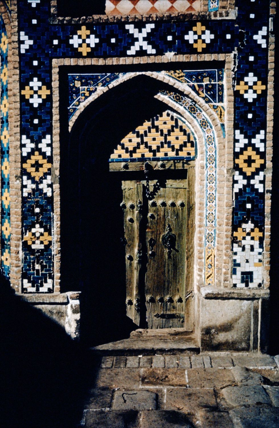 Detail of portal at Mausoleum.