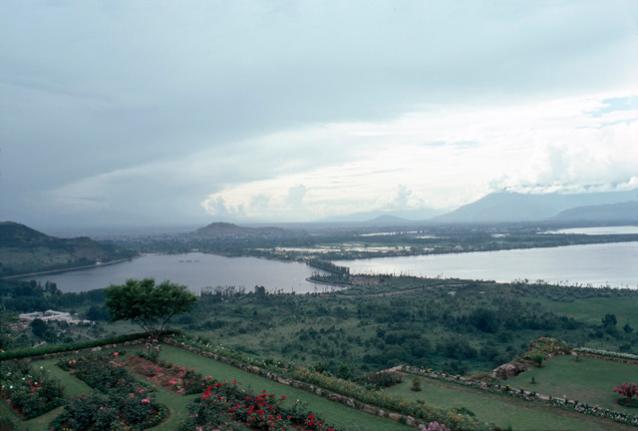 General view of Dal Lake from the sixth terrace