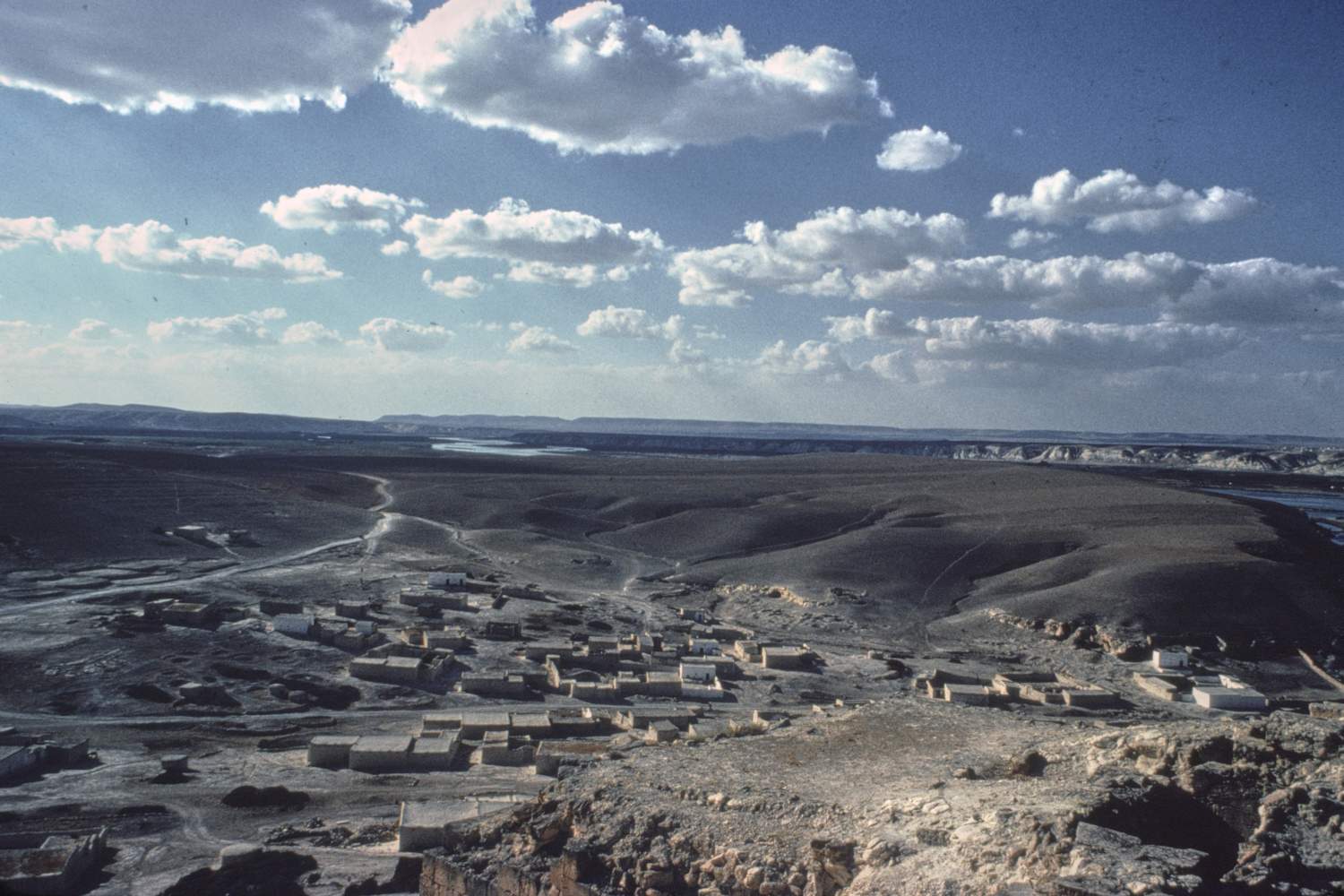View from site toward Euphrates and neighboring village.