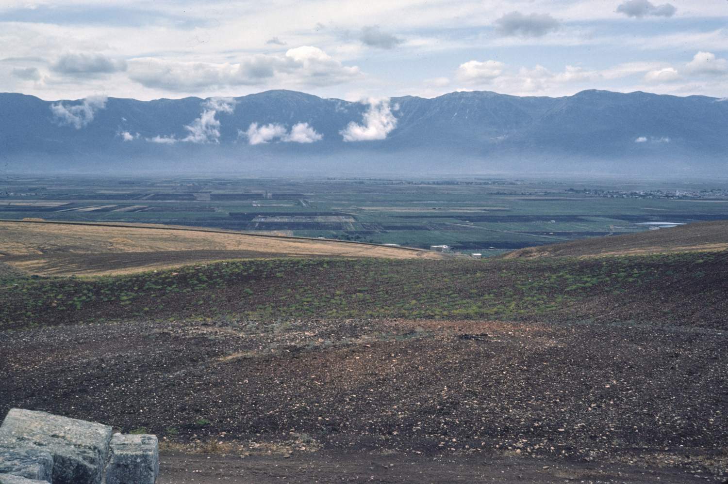 View west over Ghab Valley toward Ansariyya Mountain Range beyond.