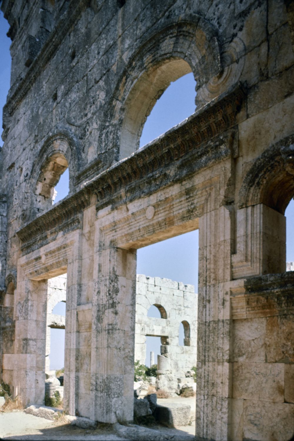 Martyrium, view of entry to south basilica from portico.