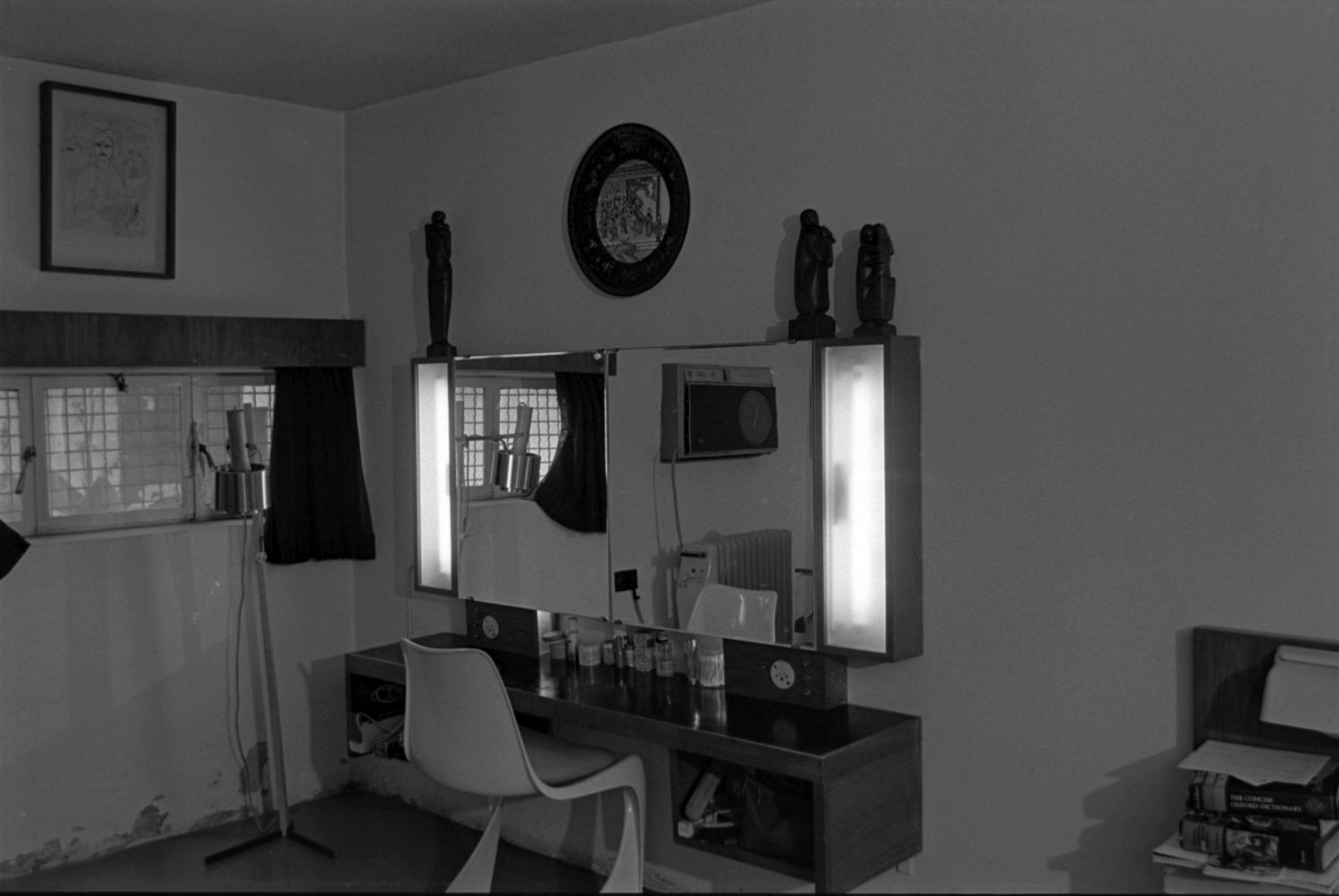 View of vanity in bedroom.