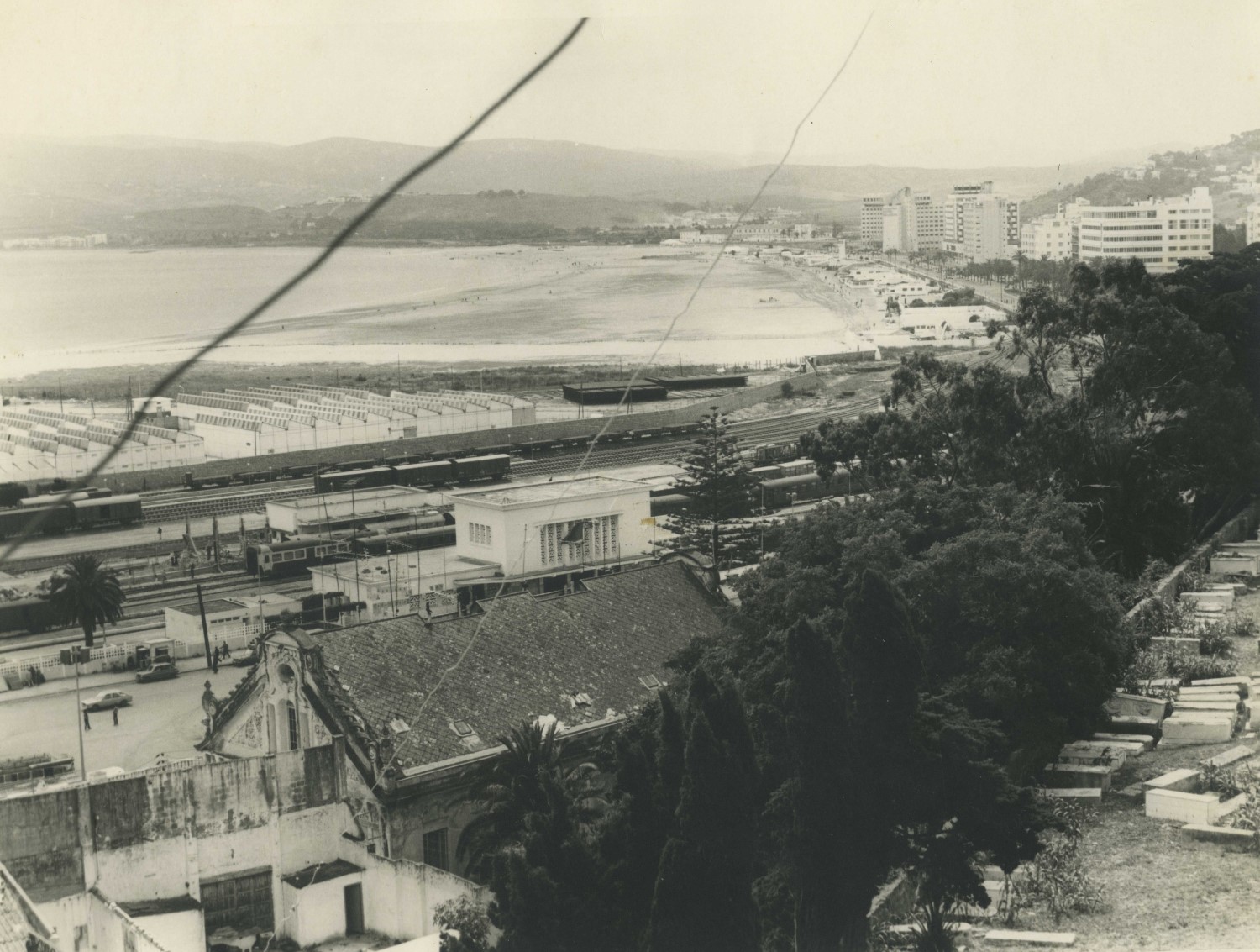 Jewish Cemetery of Tangier - <p>View to the beach from the Jewish Cemetery</p>