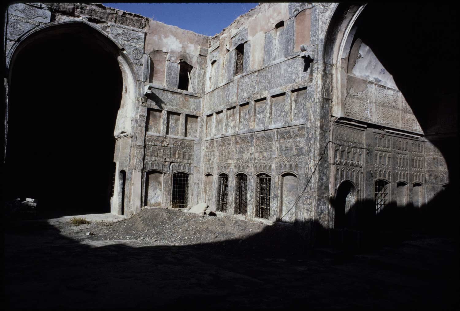 Bayt al-Tutunji - View of courtyard showing north and east iwans.