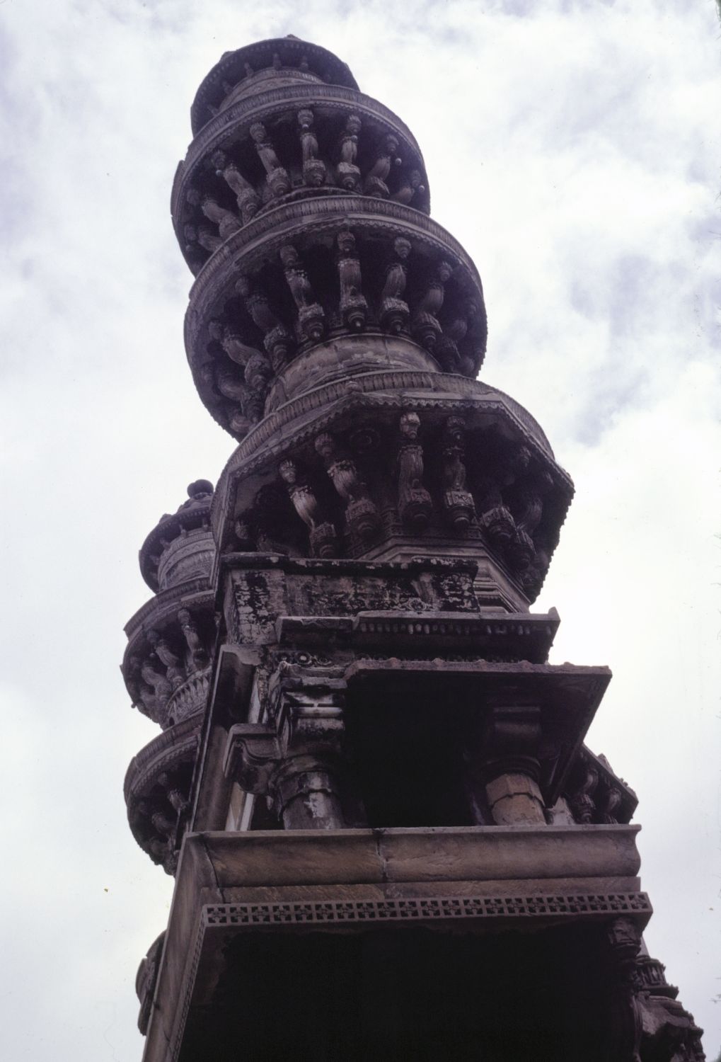 View of minarets from side.