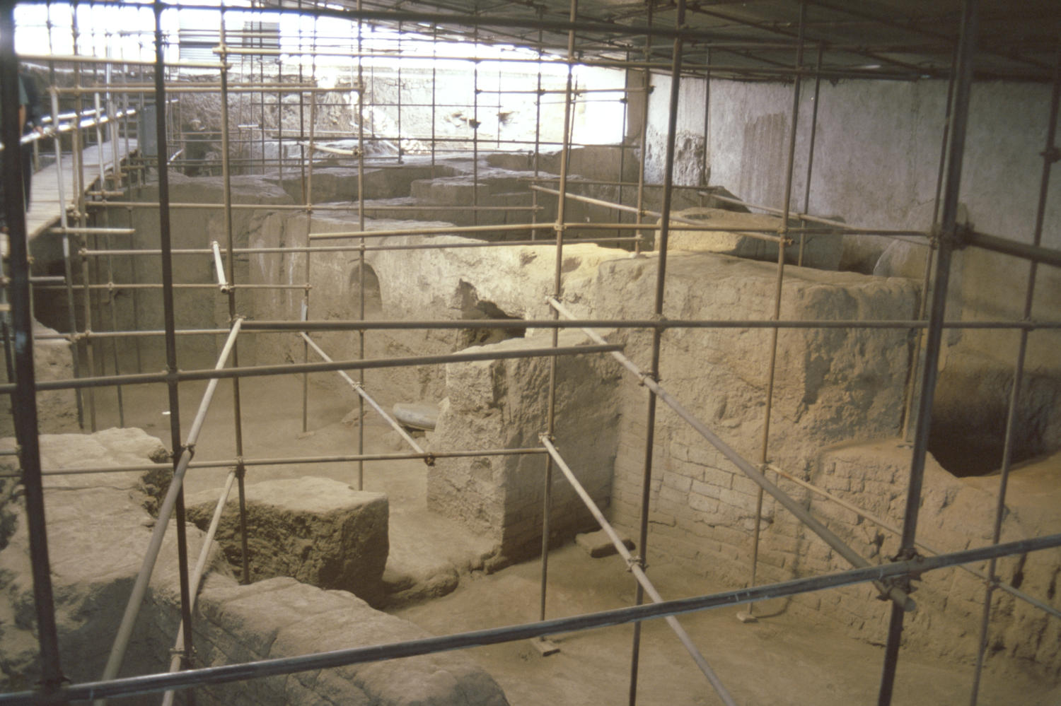 Interior, excavation work.