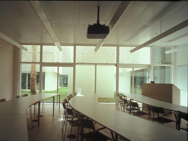 Interior view, classroom