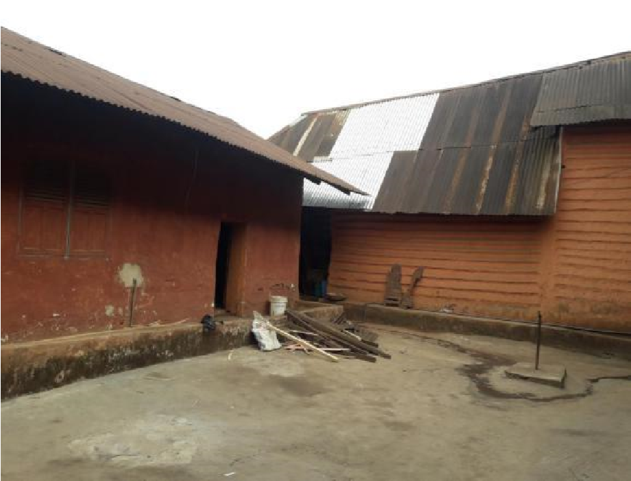 Egedege N’okaro - View of the Courtyard, February 2020