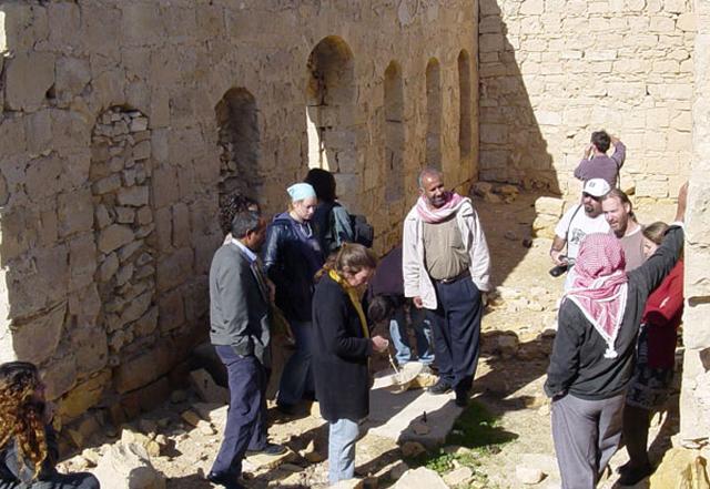 Baika - a visit by builders, designers, volunteers and villagers to a remnant of a Bedouin baika during the construction process