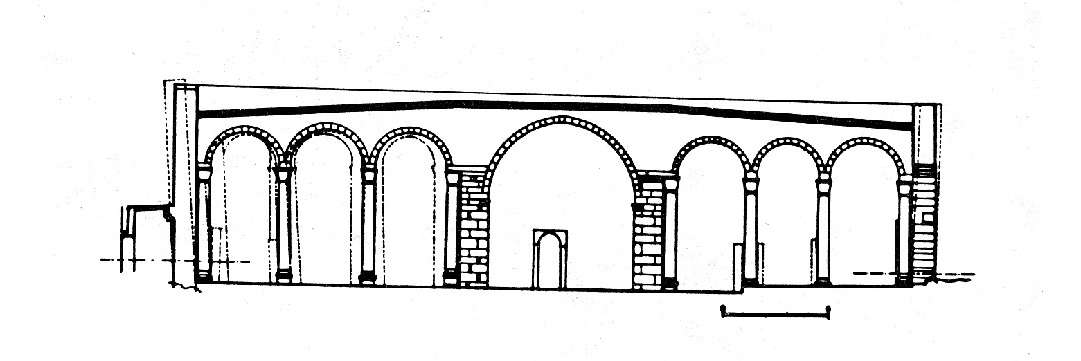 Elevation of the remounted facade