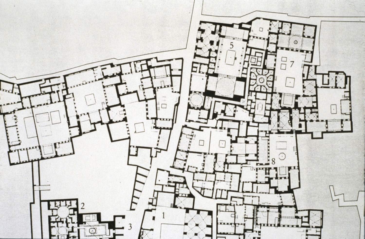 Plan of Bimaristan Complex. Source unidentified.