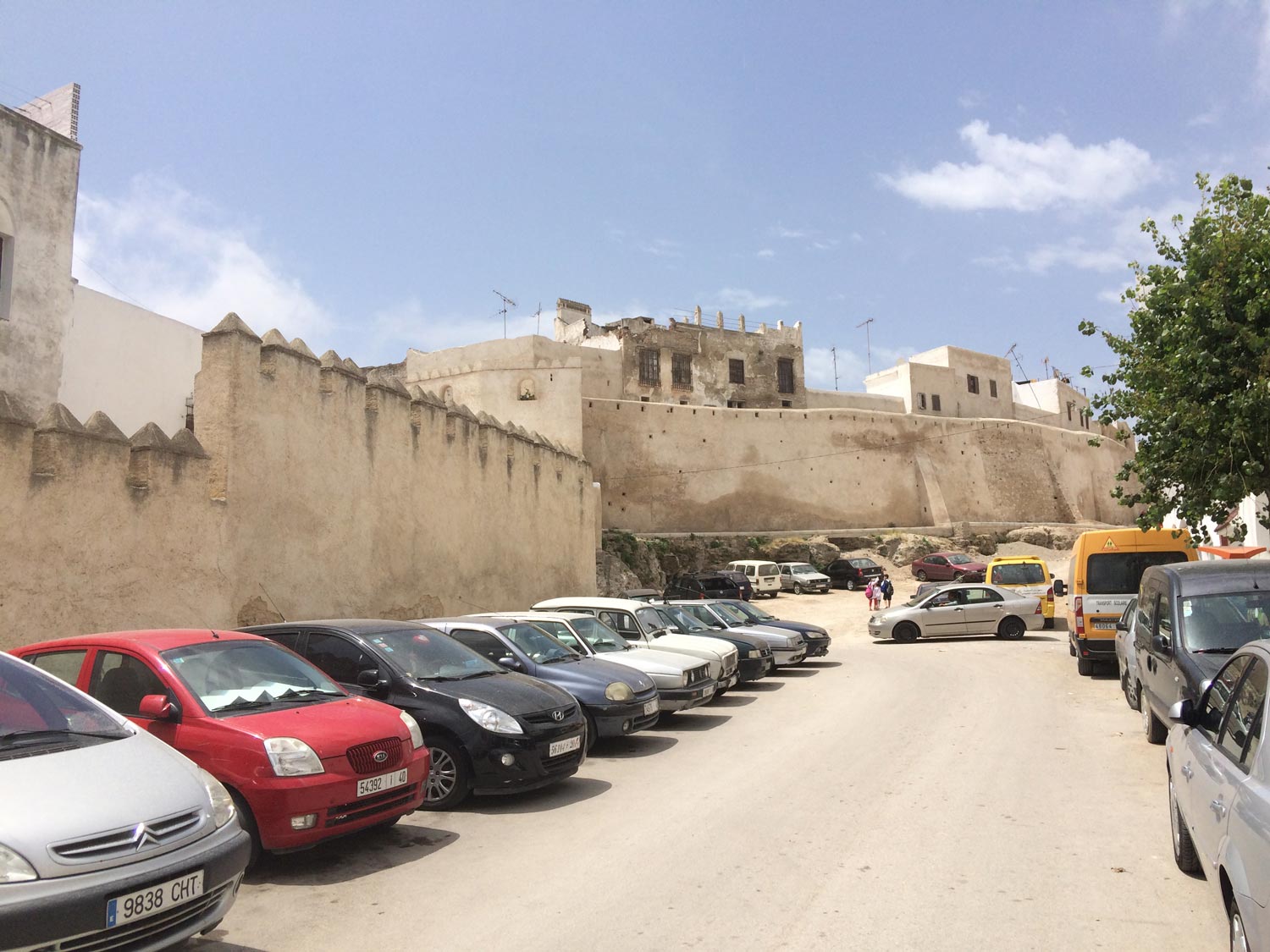  Tetouan - View of the medina walls near Bab Jiaf