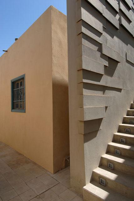 Entry stairs to the foundation