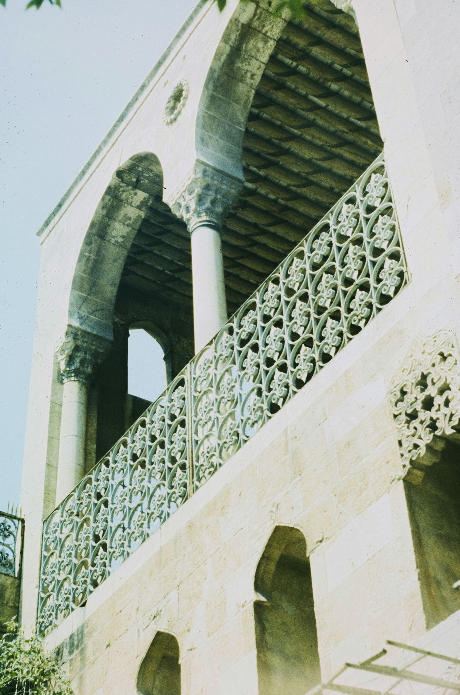 View from courtyard of harem balcony.