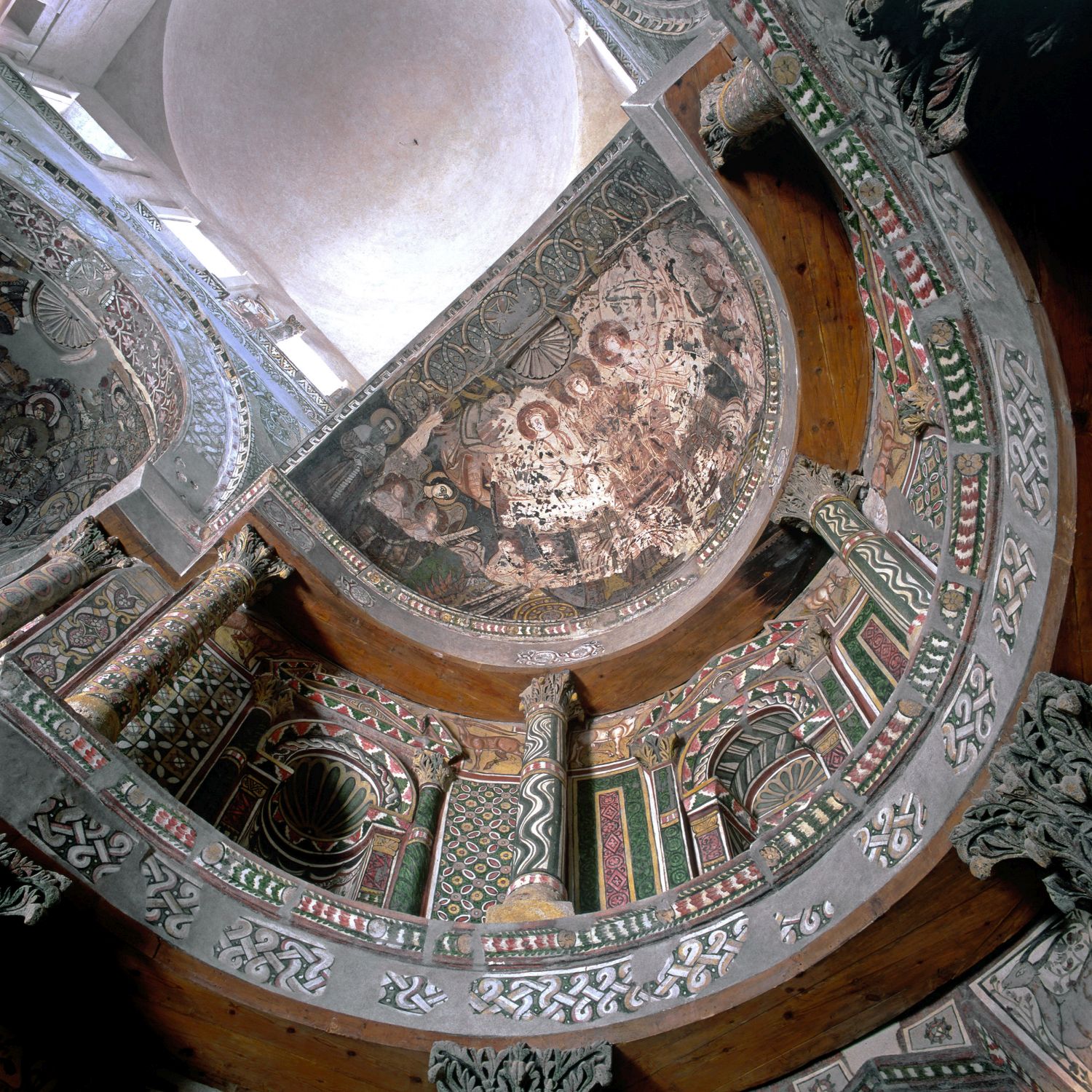 Red Monastery - View from below of North-Eastern main apse