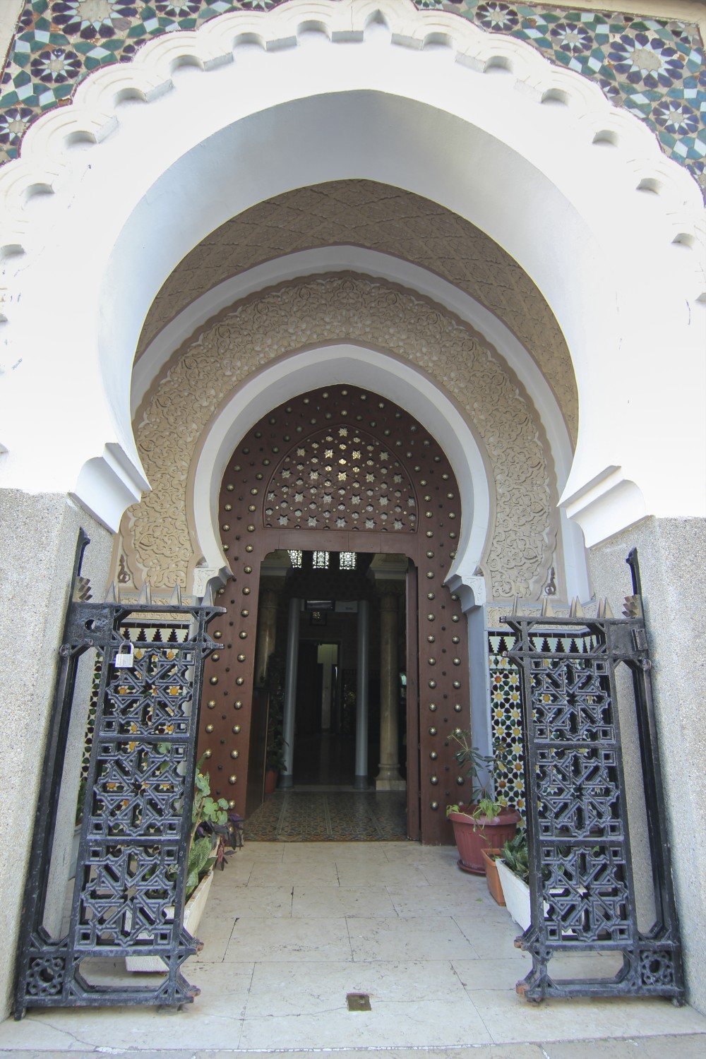 Close view of the main entrance