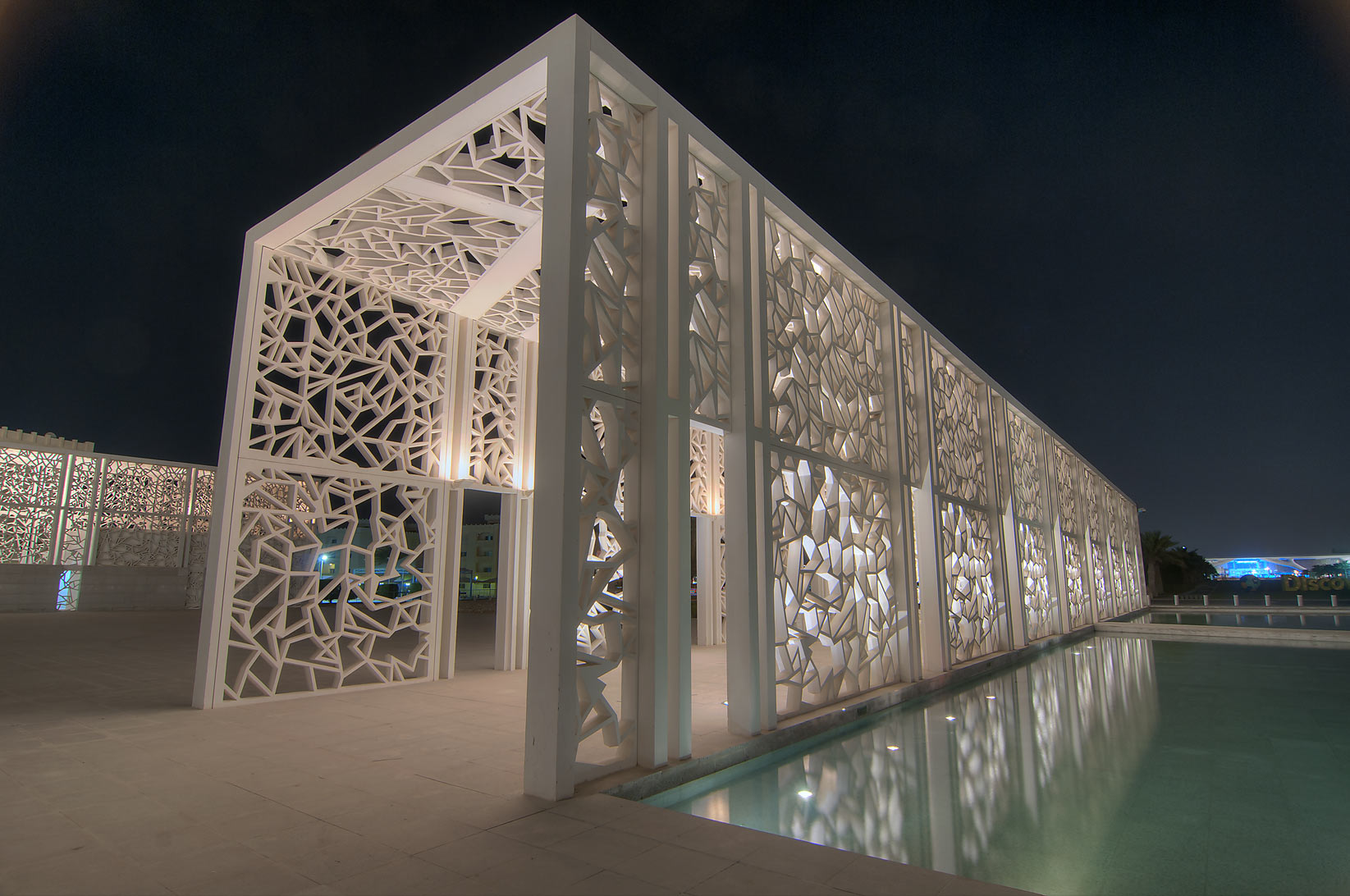 <p>&nbsp;The Ceremonial Court provides two venues for performance and also features a centrally located two-story majlis that offers a grand view for members of the Royal Family and other special guests.</p>