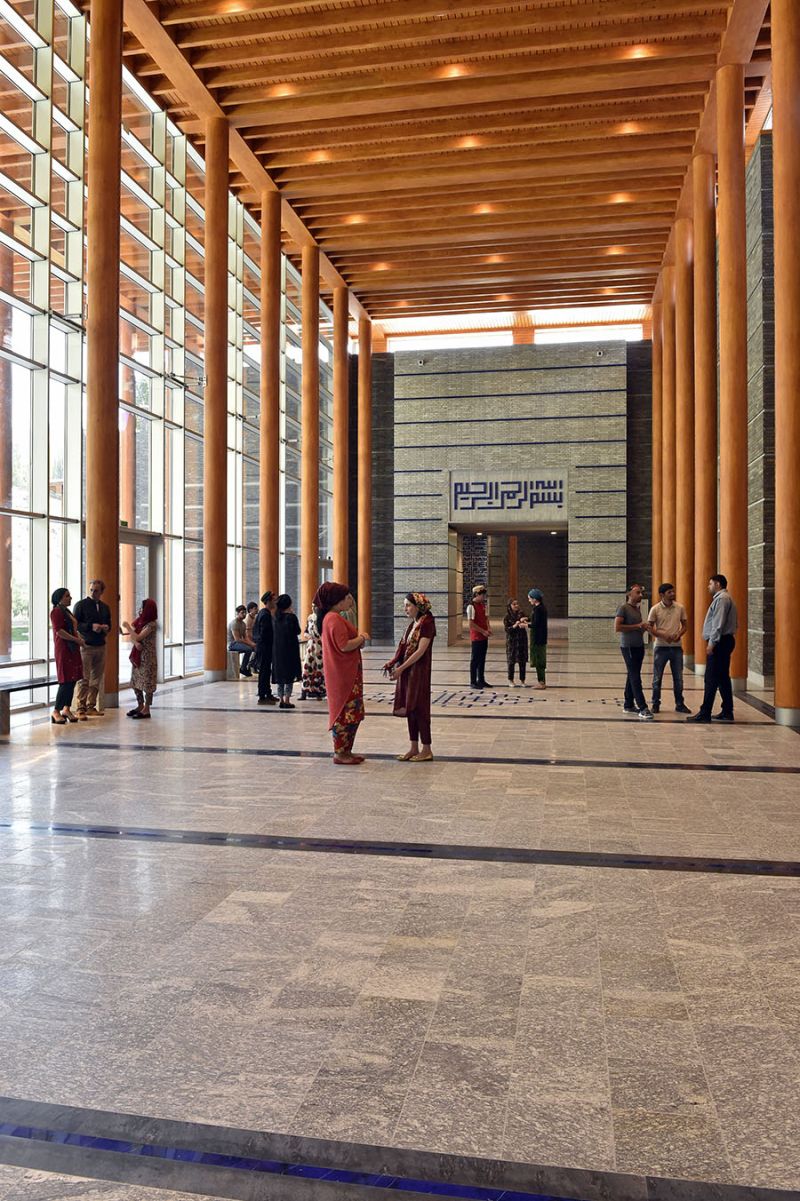 Ismaili Jamatkhana and Centre - Interior, entrance to the prayer hall and lobby