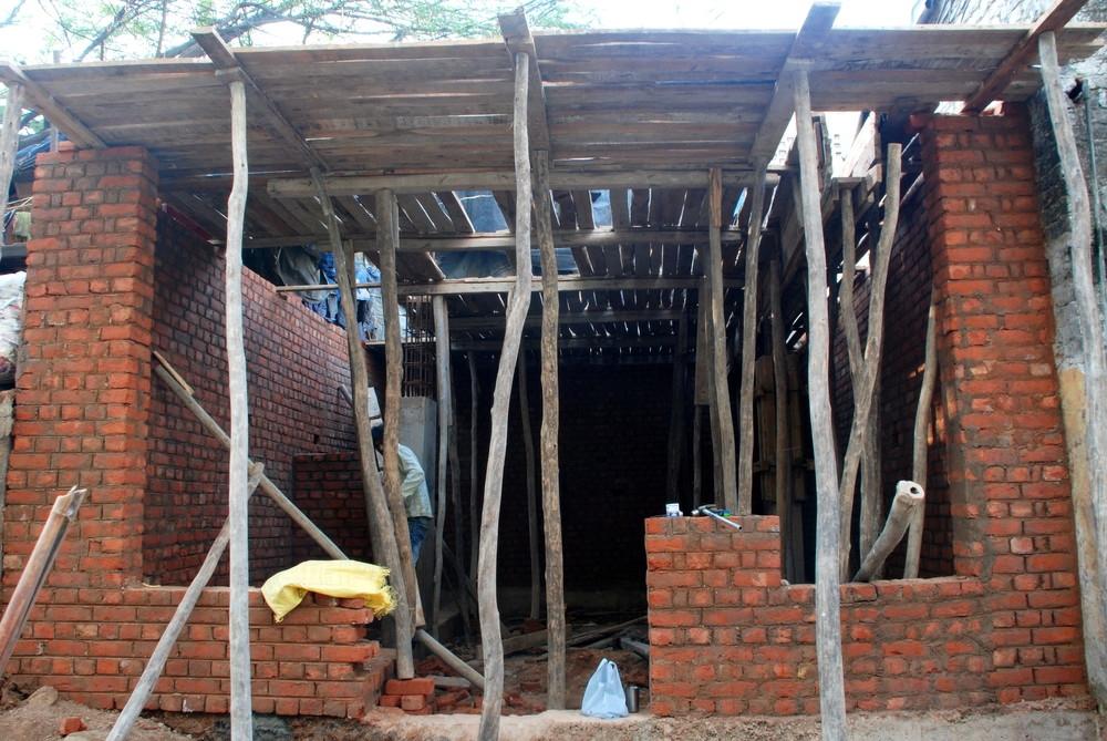 Nizamuddin Basti Area Development - Community toilets, ongoing works