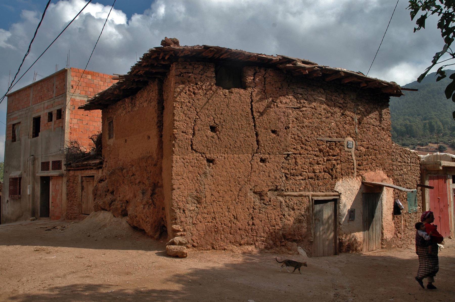 Earthen house, Zouia d'Ifrane, Middle Atlas Mountains, Morocco