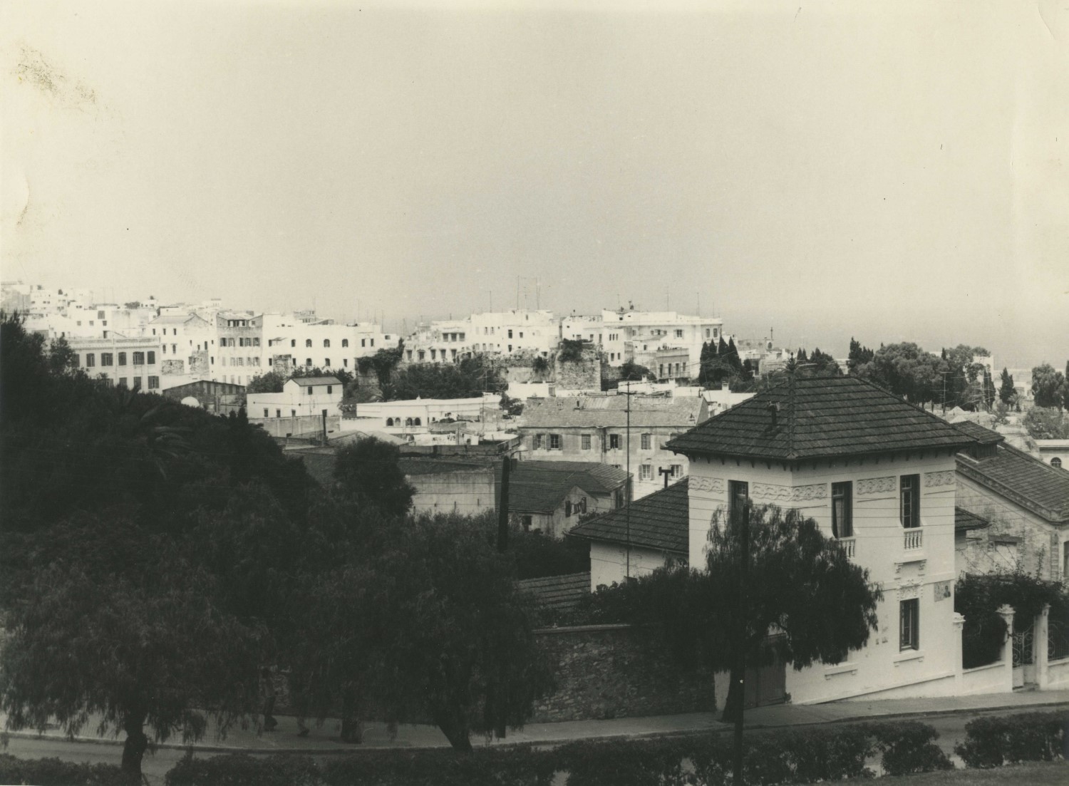 View of Tangier from the hill off Boulevard Pasteur