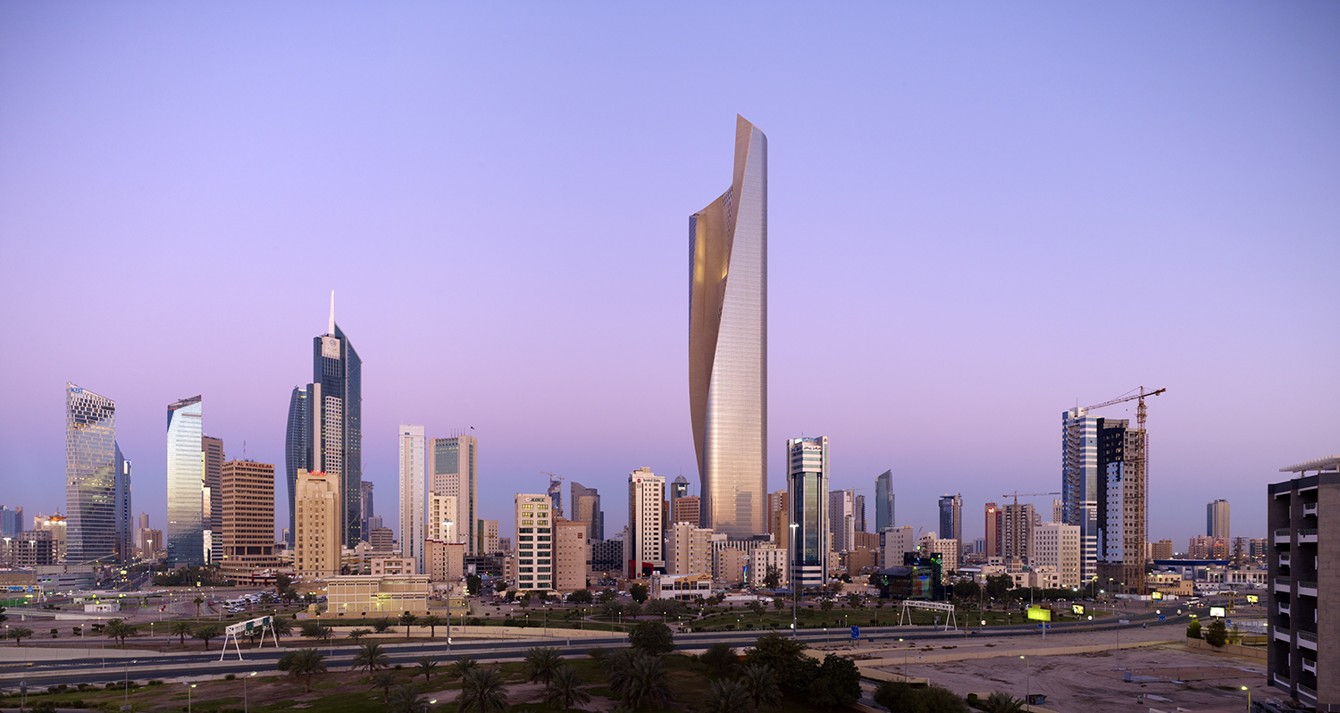 Al Hamra Firdous Tower - Kuwait skyline 