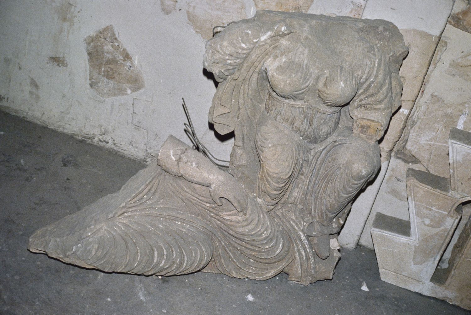 Fragment of a sculpture from Qasr al-Hayr al-Gharbi.