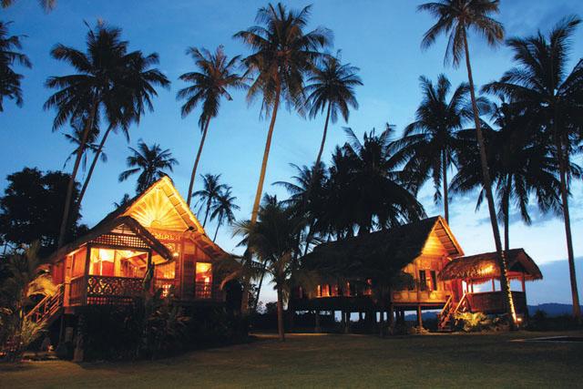 Laguna and Palm at dusk