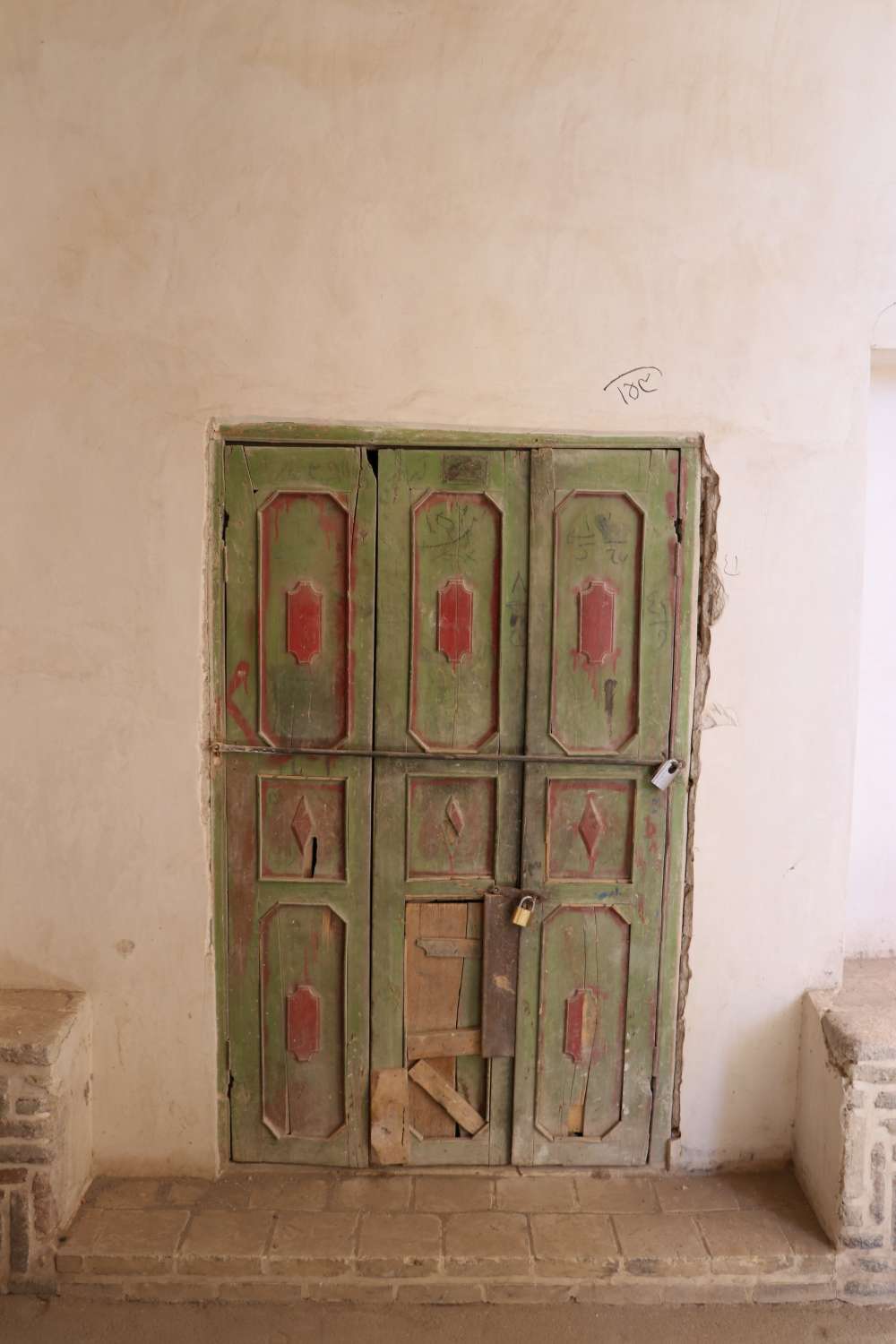 Old door of store.