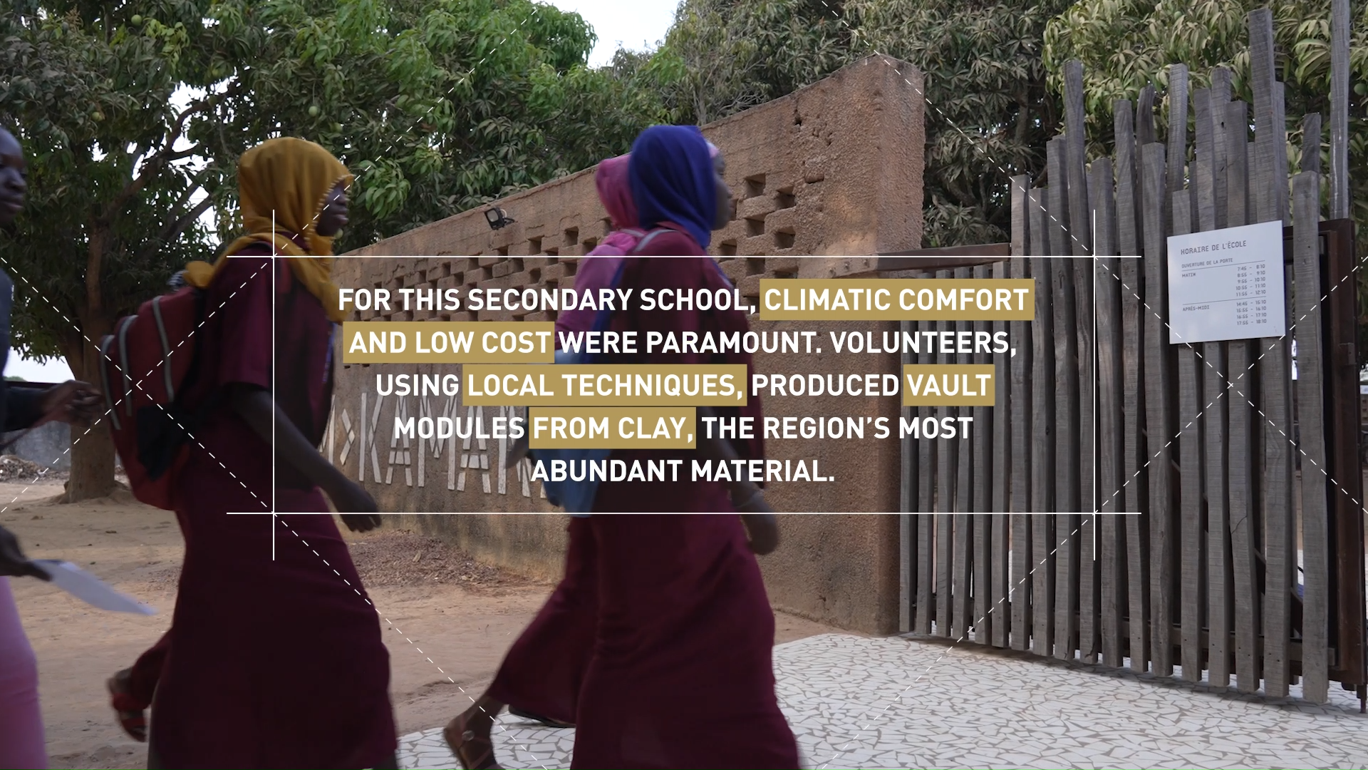 Kamanar Secondary School - <p>CEM Kamanar Secondary School,&nbsp;Ziguinchor, Senegal, by Dawoffice: For this secondary school, volunteers, using local techniques, produced vault modules from clay which (with lattices) act as evaporating coolers.</p>