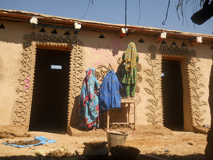 House built with Shelter typology 1.3 at Khako Wassan, Tando Allahyar, Sindh 