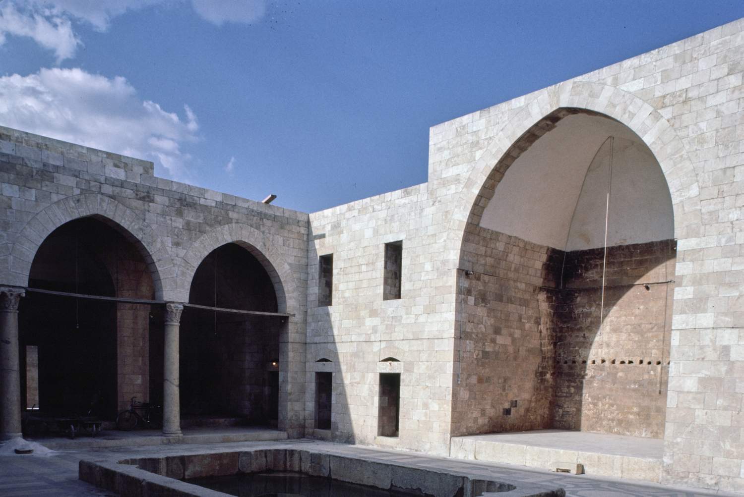 Madrasa al-Zahiriyya (Aleppo) - <p>Courtyard, view toward northwest corner.</p>