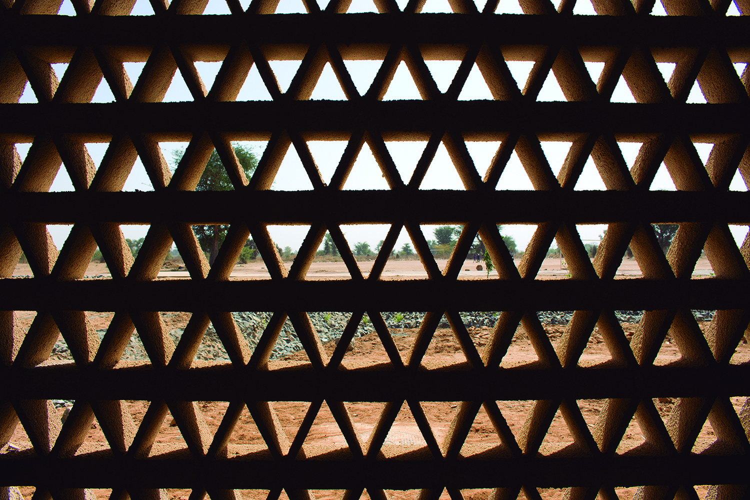 Detail of lattice from inside