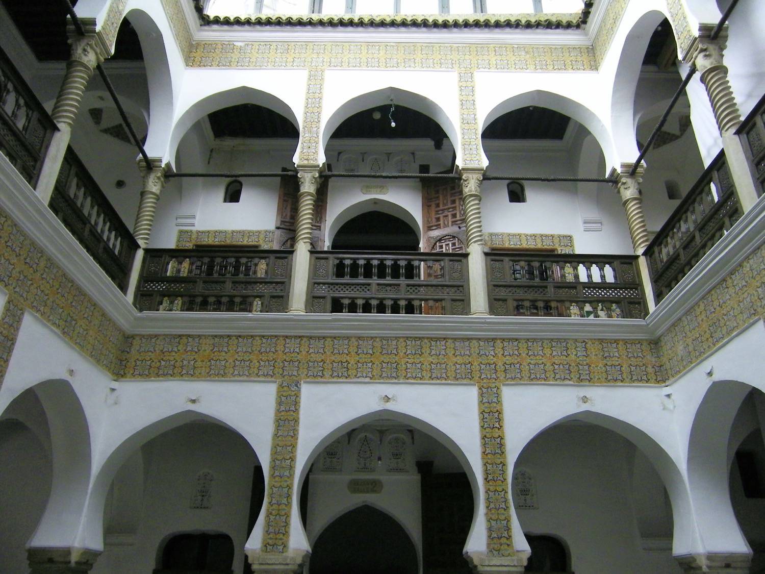 Dar Bakri - Courtyard view toward the upper floor
