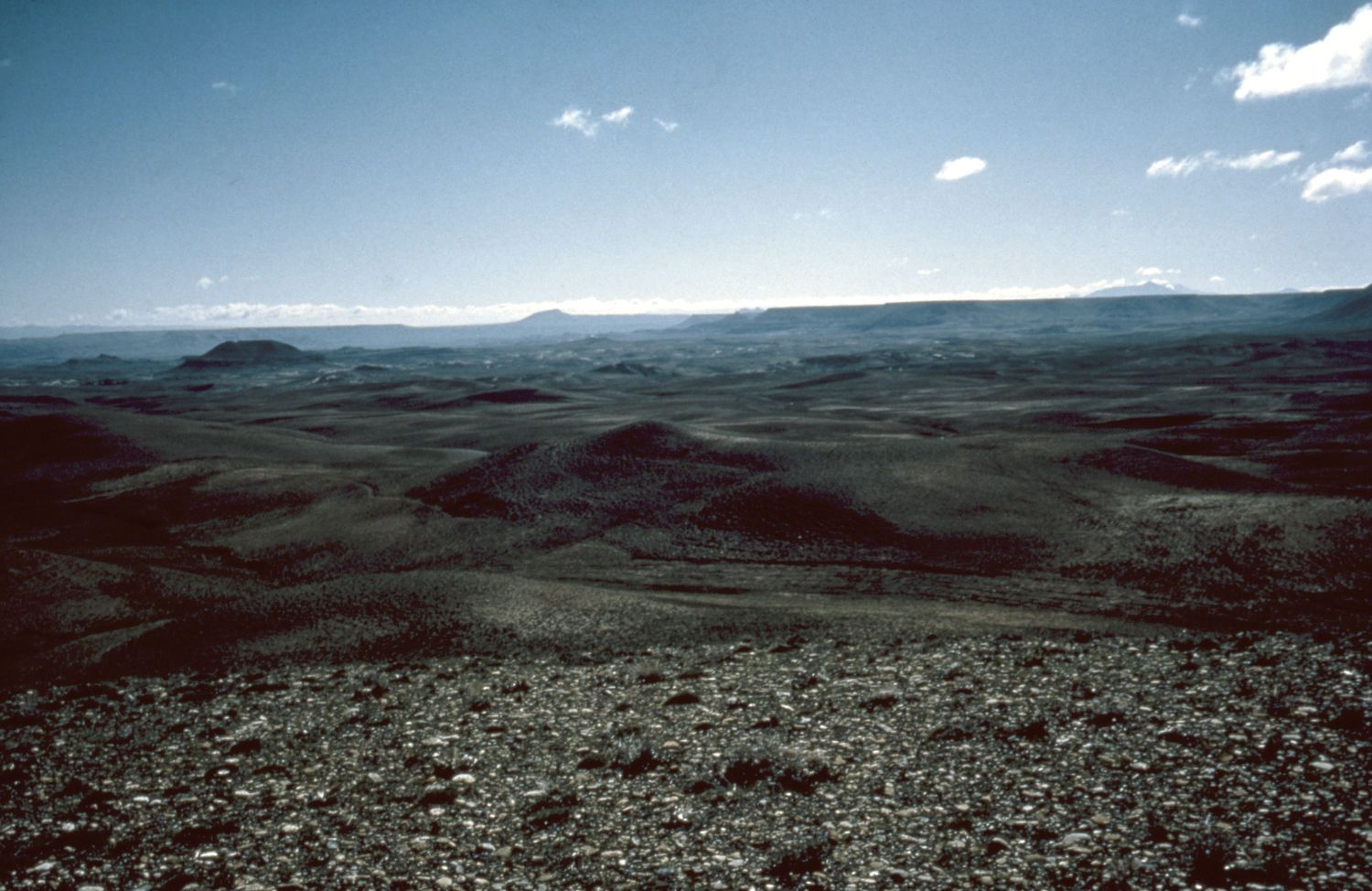 General landscape view at an unidentified location in Kurdistan, Iran.