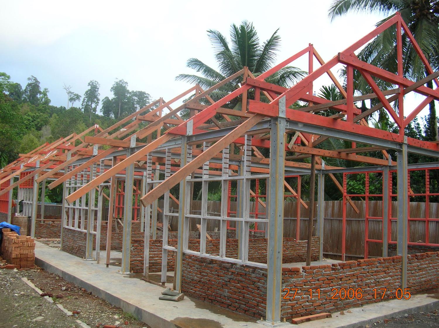 Frames and wall structure