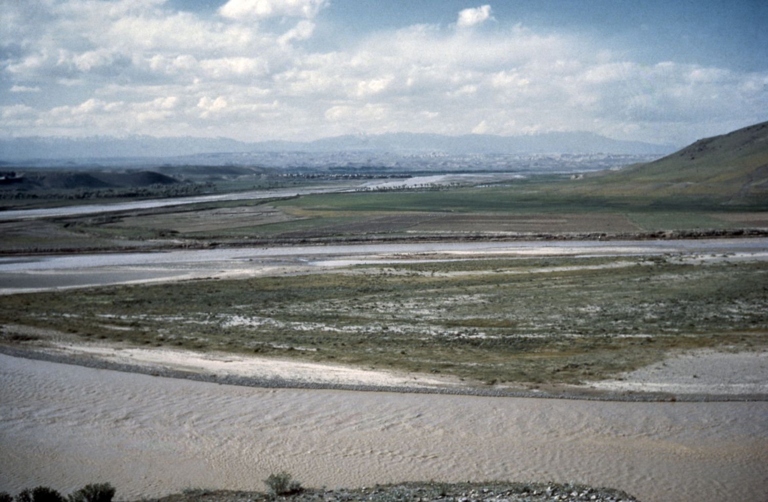 General landscape view at an unidentified location in Kurdistan, Iran.