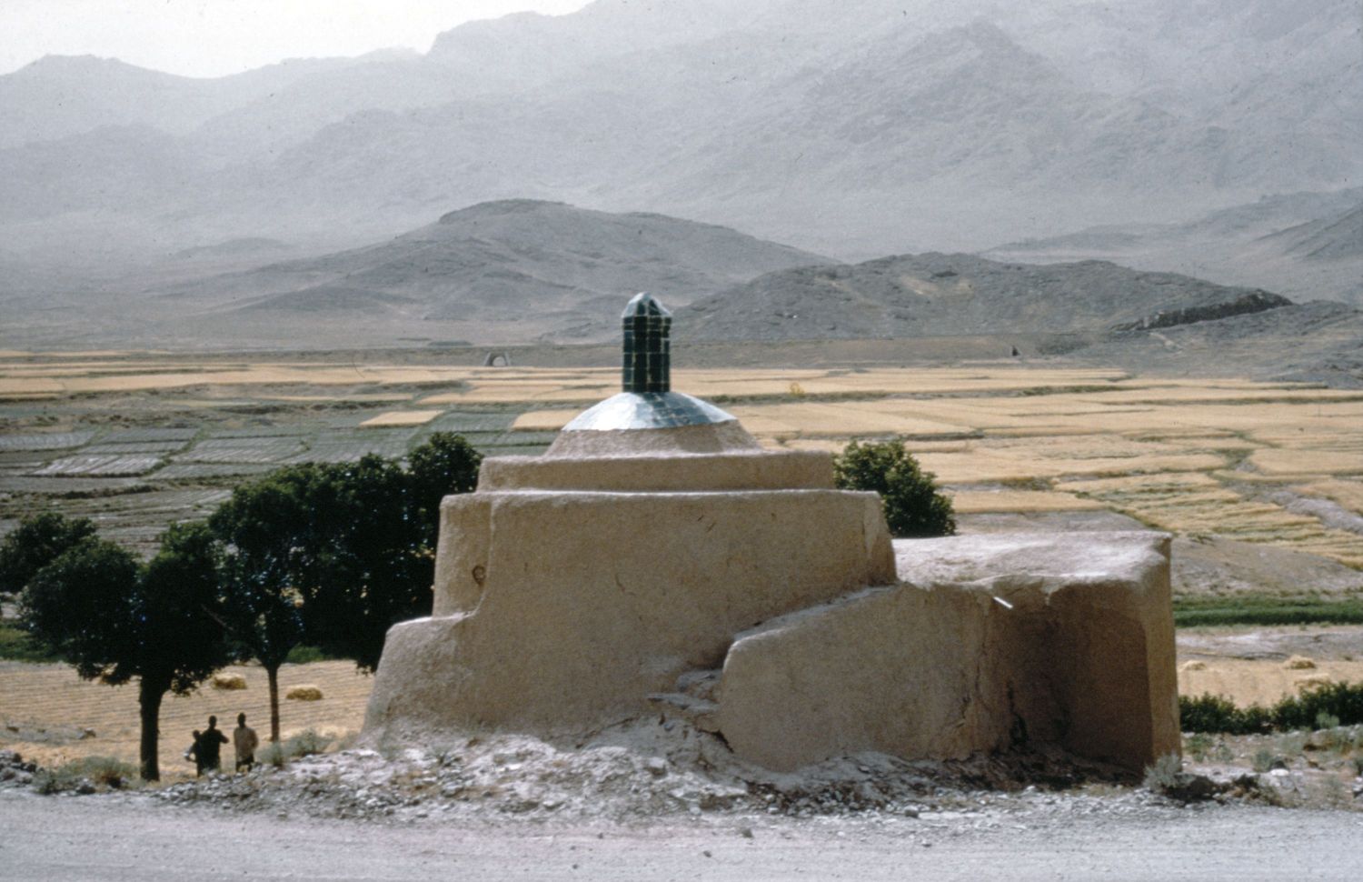 Exterior view of an imamzadah near Arak, Iran.