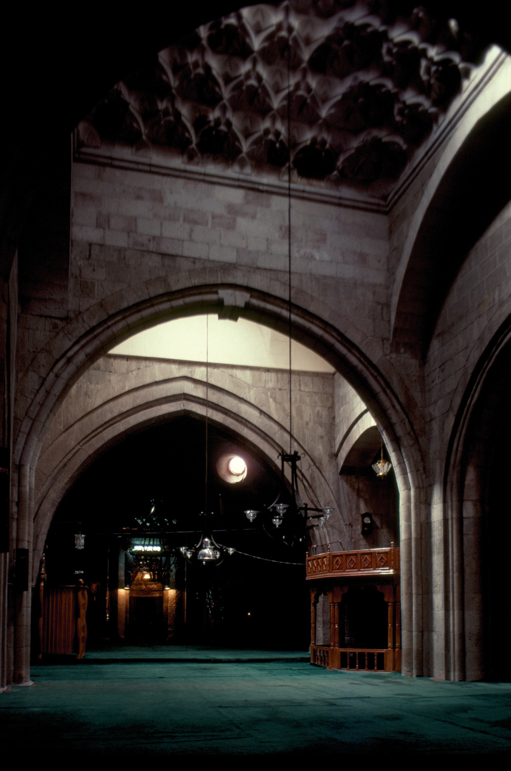 Interior, prayer hall, view from north