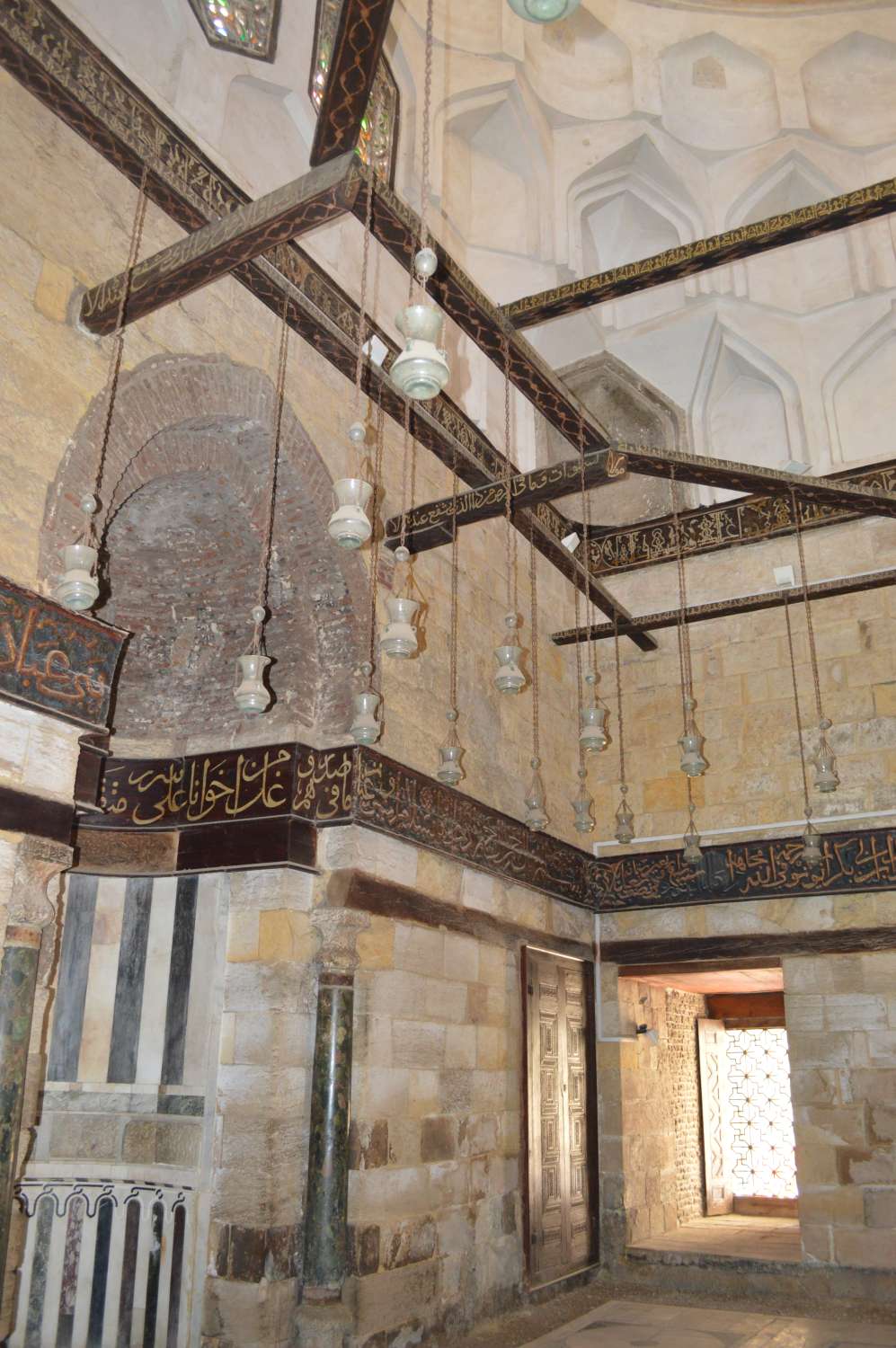 Tomb: view of qibla wall.